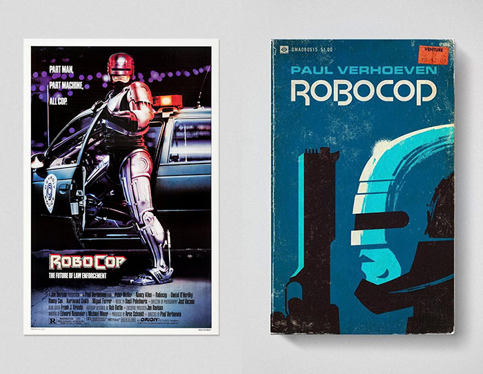 Robocop poster and book