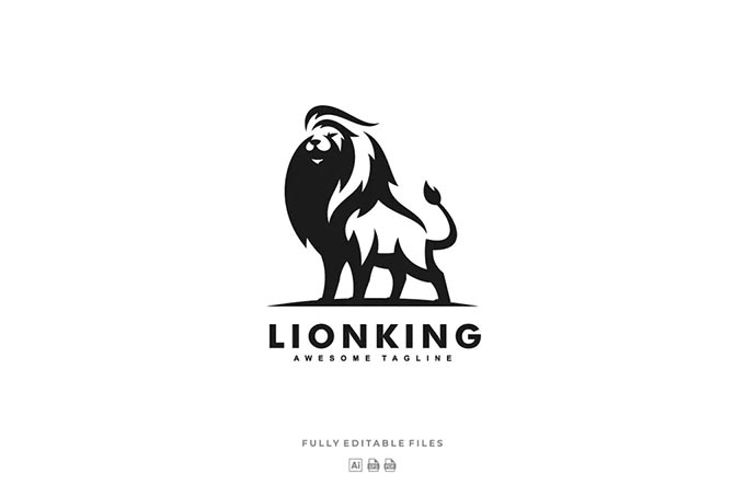 Lion King Mascot Logo
