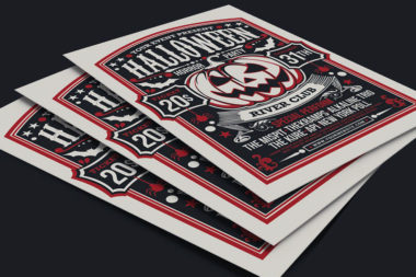 20 Spooky Halloween Flyer Templates DesignwithRed