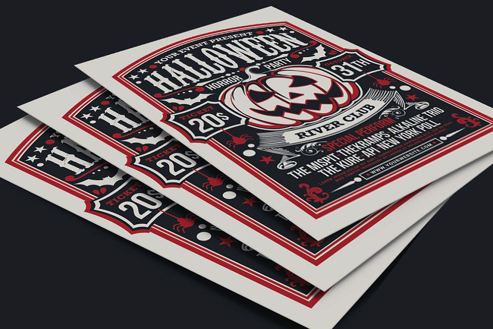 20 Spooky Halloween Flyer Templates