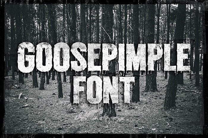  Goosepimple Horror Font