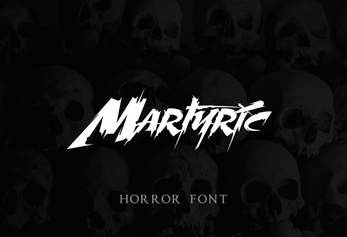 Martyric Free Horror Font