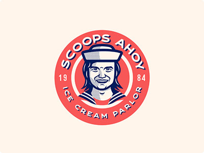 Scoops Ahoy Instagram by zak.dj - food logo ideas