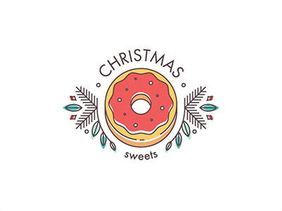 Christmas Sweets Logo by Anastasiia Andriichuk