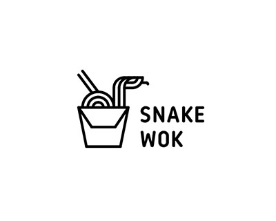  Snake Wok Logo by lastspark