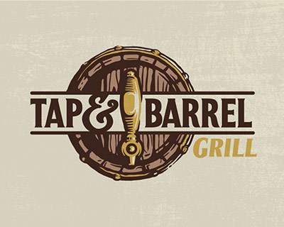 Tap and Barrel Logo by LuBeraDesign52