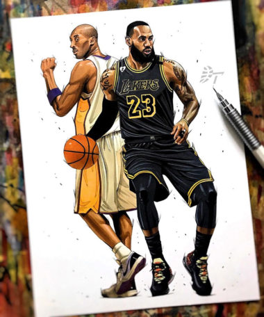 Japanese Cartoonist Dai Tamura Draw his NBA Heroes