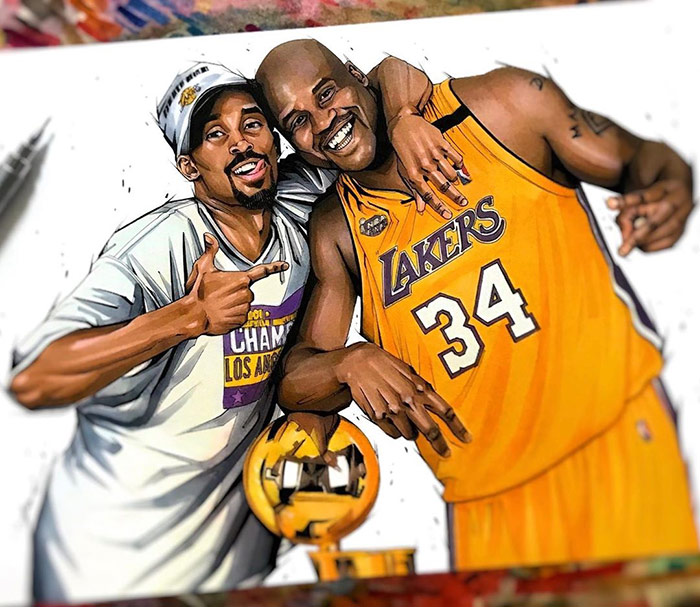 Kobe and Shaq Champions