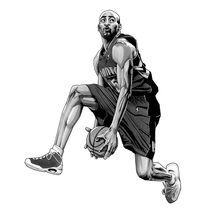 Vince Carter Black and White