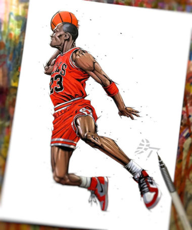 Japanese Cartoonist Dai Tamura Draw his NBA Heroes