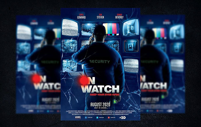 Movie Poster Template ON WATCH