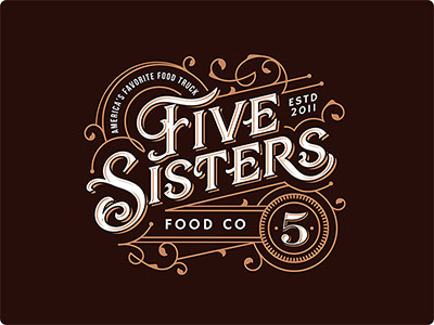 Five Sisters Food Co. - restaurant logo ideas