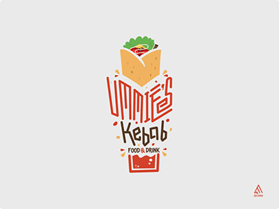 Ummie's Kebab Logo - restaurant logo ideas