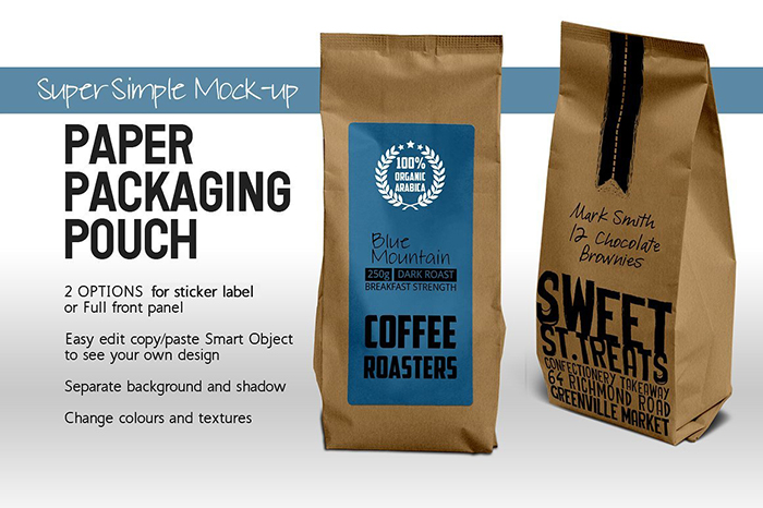 Coffee Pouch, Tea Pack, Paper Bag