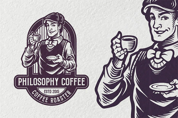 Philosophy Coffee Vintage Logo