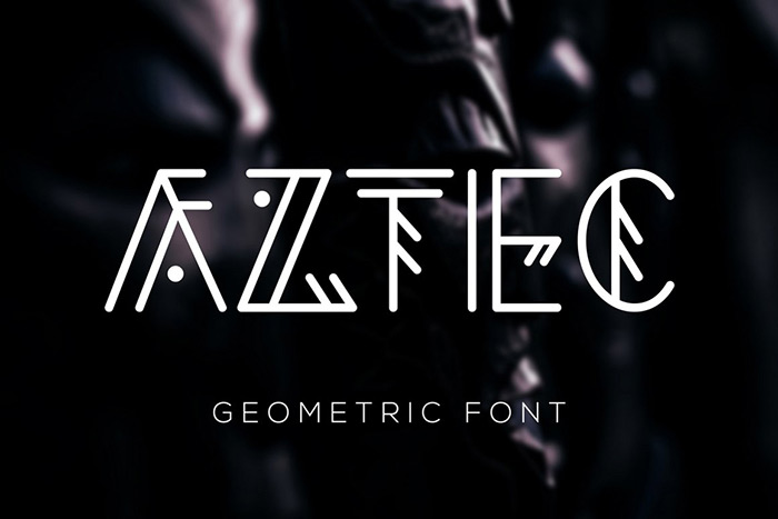 Aztec Geometric Font