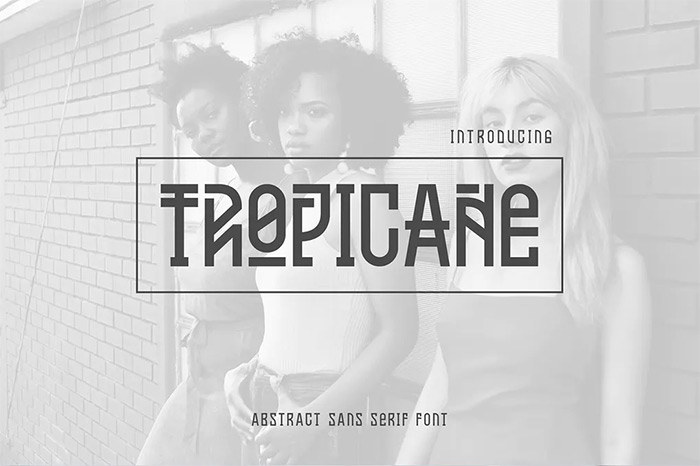Tropicane Typeface - tribal fonts