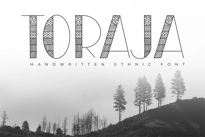 Toraja - Handwritten Ethnic Font