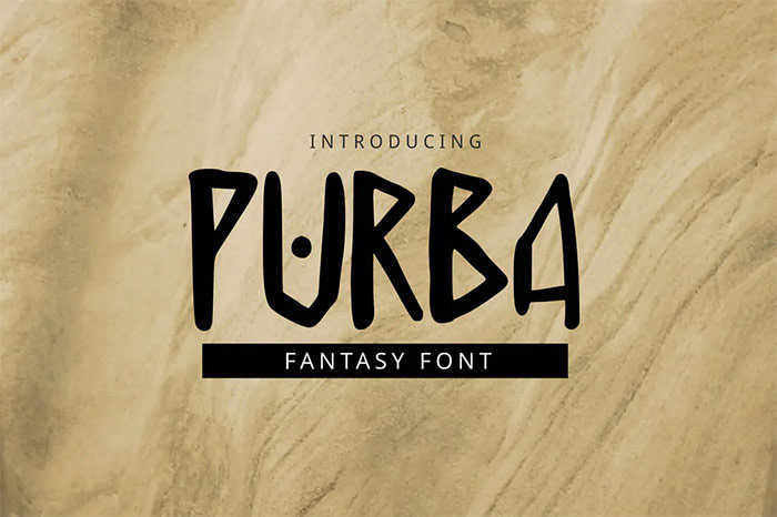 Purba Font - tribal fonts