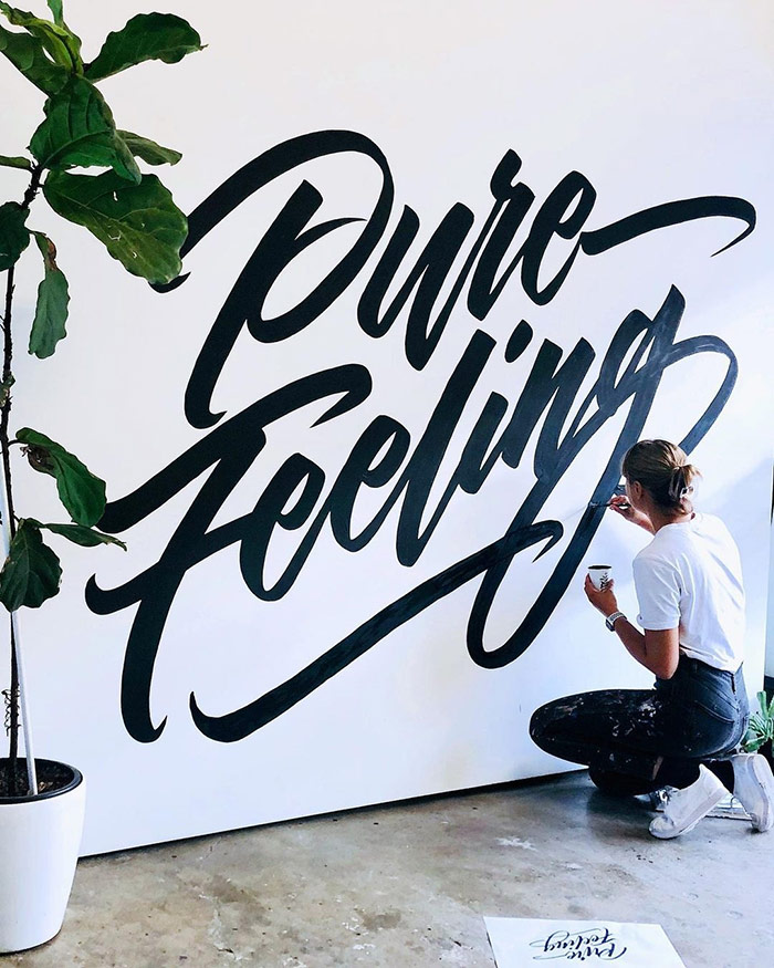 Pure Feeling - typography wall art