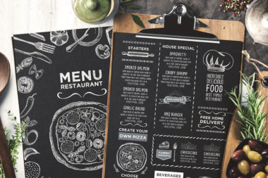 23 Classy Restaurant Food Menu Templates Design with Red