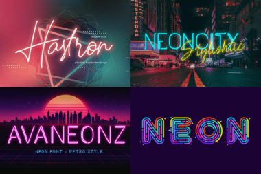 23 Glowing Neon Sign Fonts that Shines Bright Design with Red