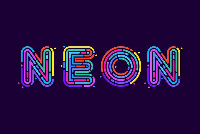 Neon Color Font