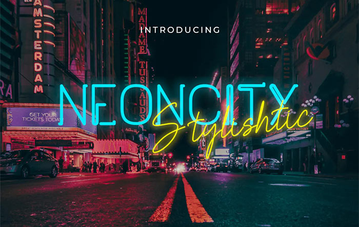 Neoncity - Signature Neon Font