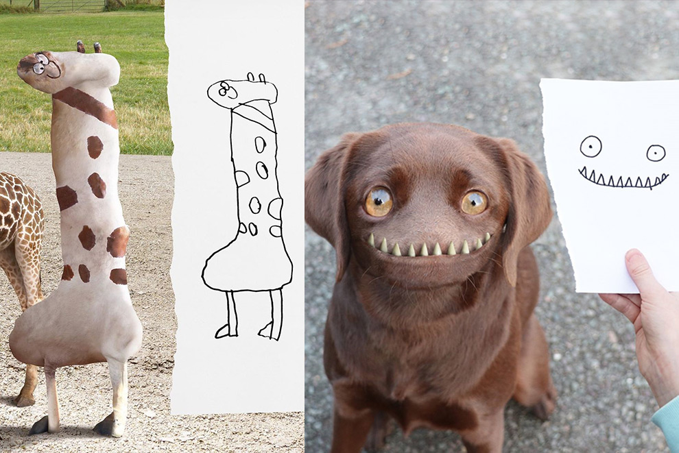 Kids' Drawings Brought to Life: Bizarre & Hilarious Result