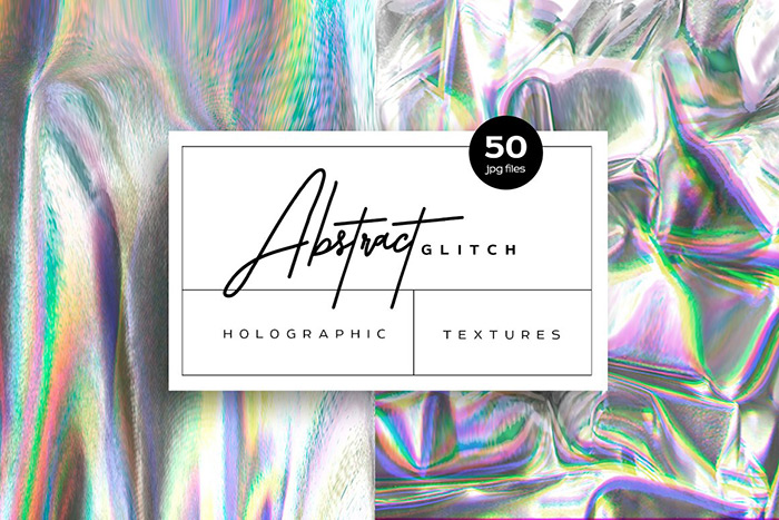 18 Holographic Background Textures Free & Premium