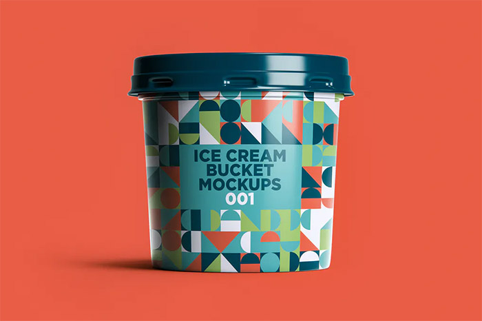 Download 30 Fresh Ice Cream Packaging Mockups Design With Red