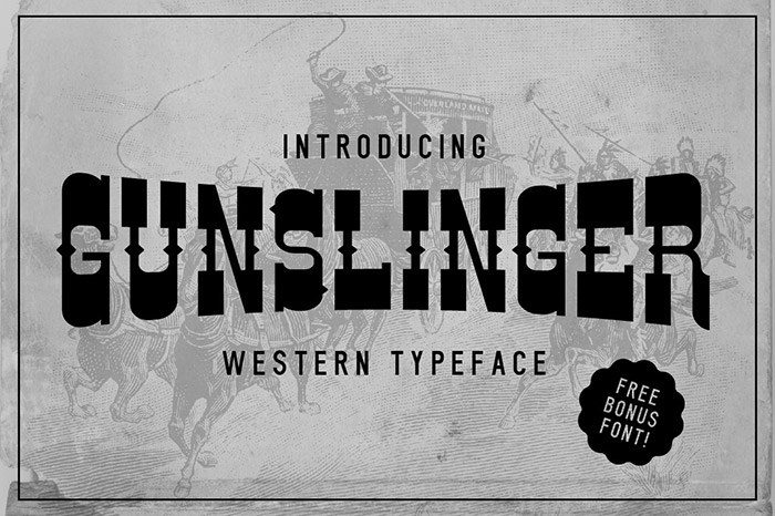 Gunslinger Western Typeface