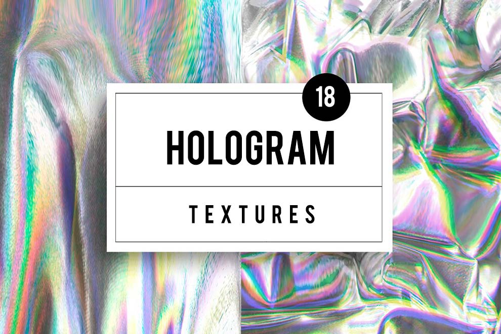 18 Holographic Background Textures Free & Premium