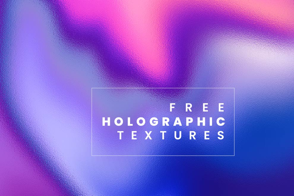 6 Free Holographic Texture Backgrounds