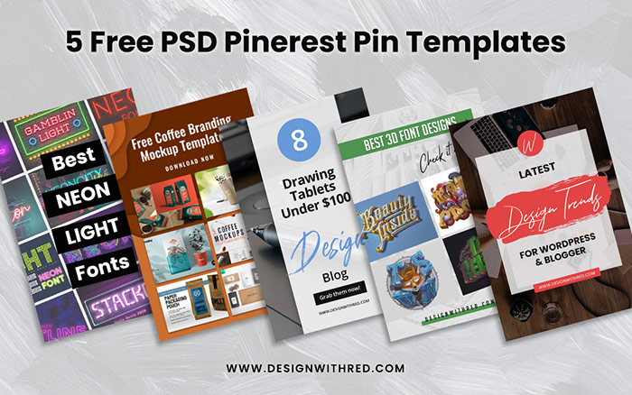 5 Free Pinterest Pin Templates