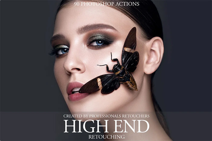 High End Retouching Photoshop Action