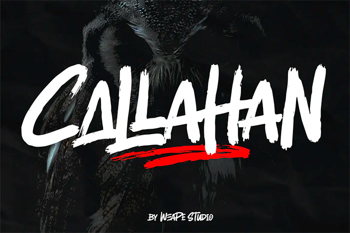 Callahan - Brush Font