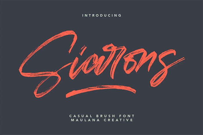 Siarons Casual Brush Font