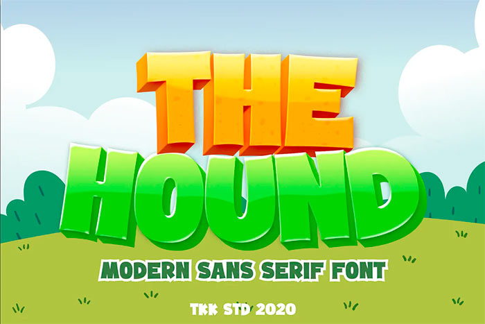 The Hound - Gaming Cartoon Font