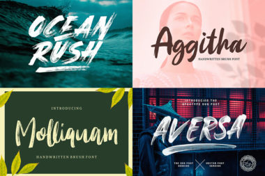 30 Aesthetic Brush Stroke Fonts for Designers DesignwithRed