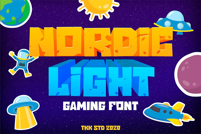 Nordic Light - Gaming Font