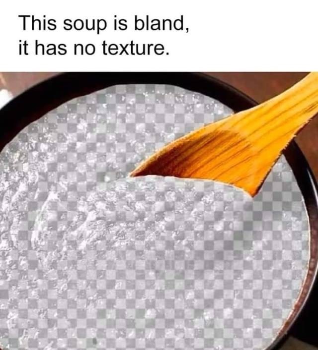 transparent soup
