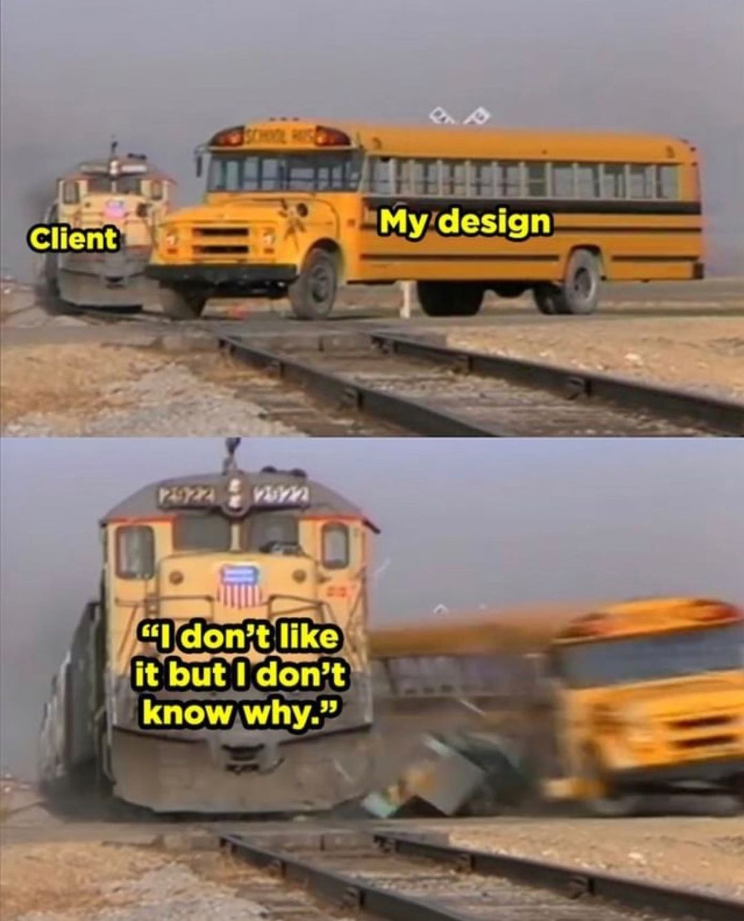 big school bus graphic designer memes