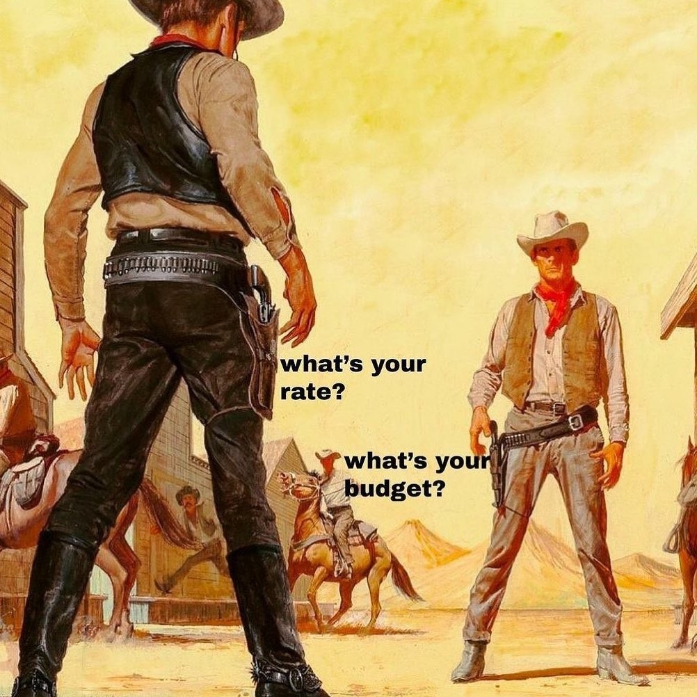 cowboys duel meme