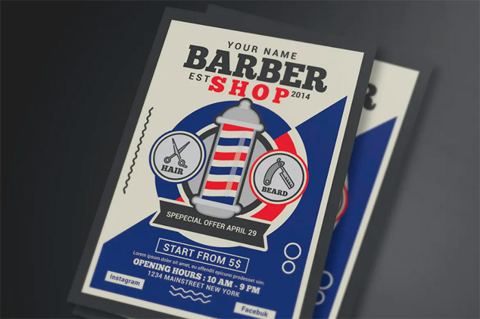 Clean Barber Shop Flyer