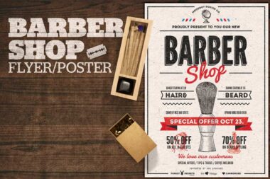 20 Sleek Barber Shop Flyers