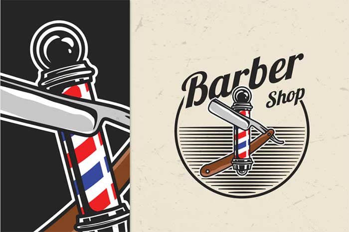 Barber Shop Vintage Logo