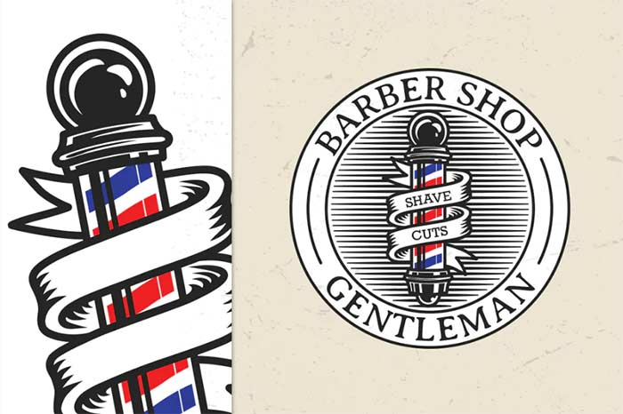 Barber Shop Vintage Logo