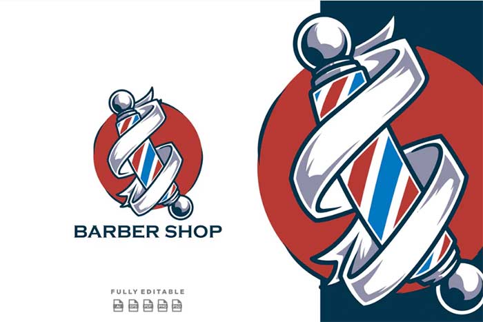 Barber Shop Classic Template Logo