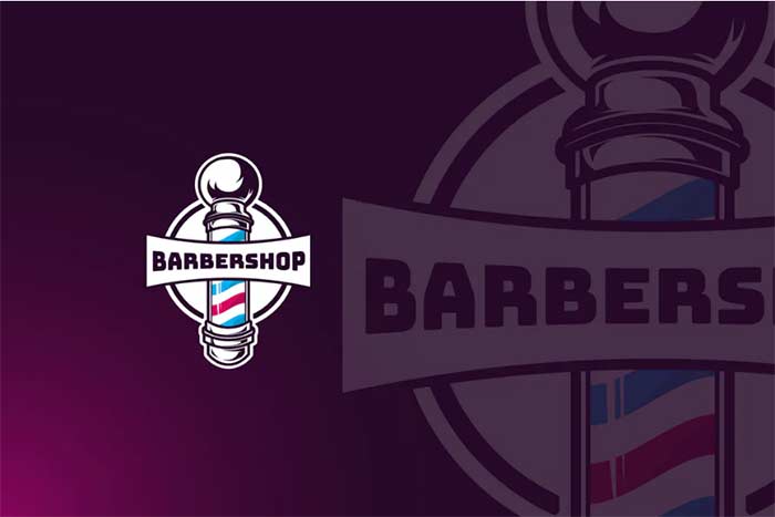 Barbershop Mascot Logo